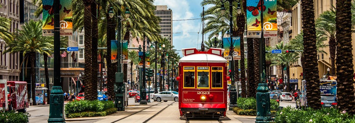 New Orleans Canal Street Trolley
